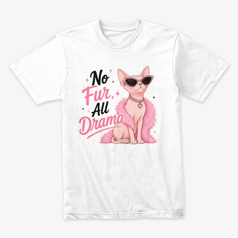 No Fur All Drama Sphynx Cat