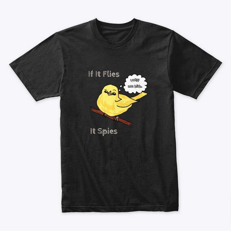 confused spy bird