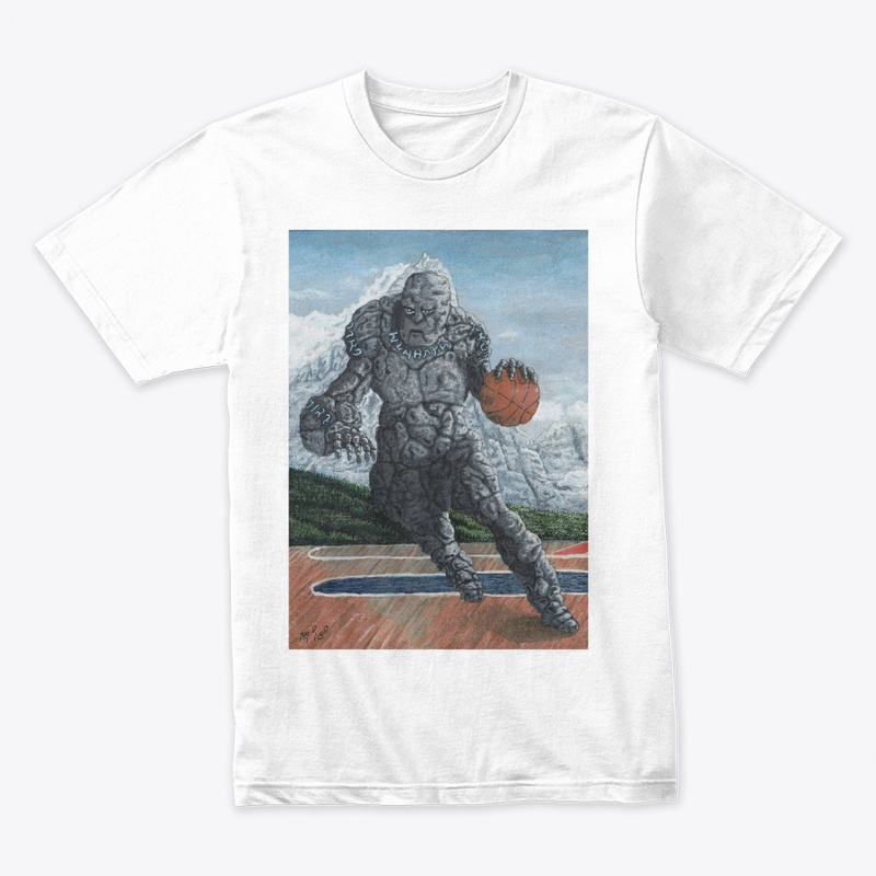 Stone Golem Playing Basketball Tee