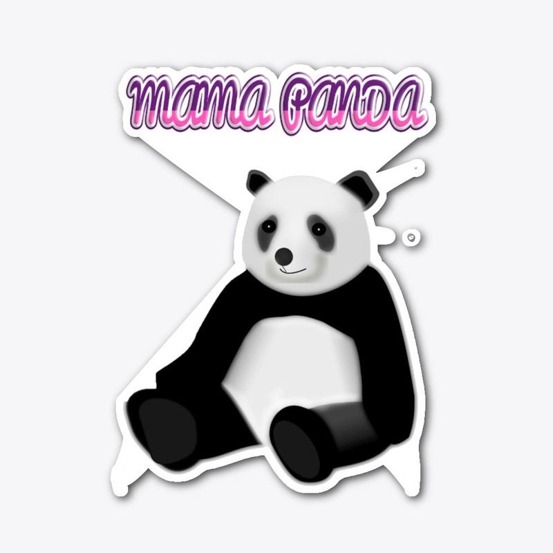 Mama Panda T-Shirt designs