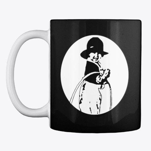 Chatterbox Quilts' Mug Black T-Shirt Front