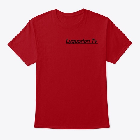 Lyquorion Merch Deep Red T-Shirt Front