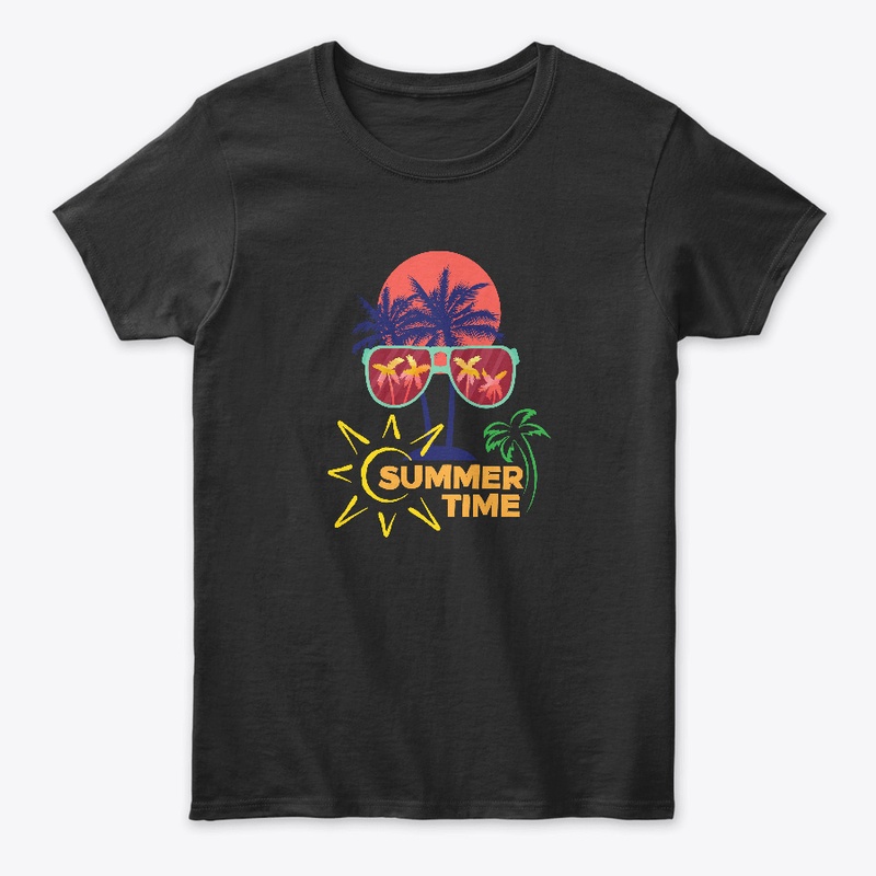 Black Colorful Summer Time Holiday