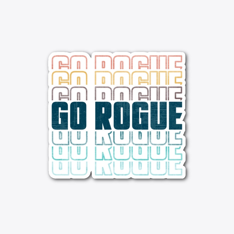 Go Rogue colorful retro vintage 