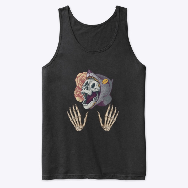skull wolf bones hand halloween gift