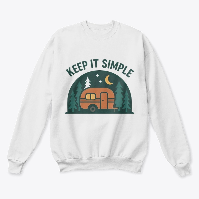 Keep It Simple-Retro Camper Night Forest