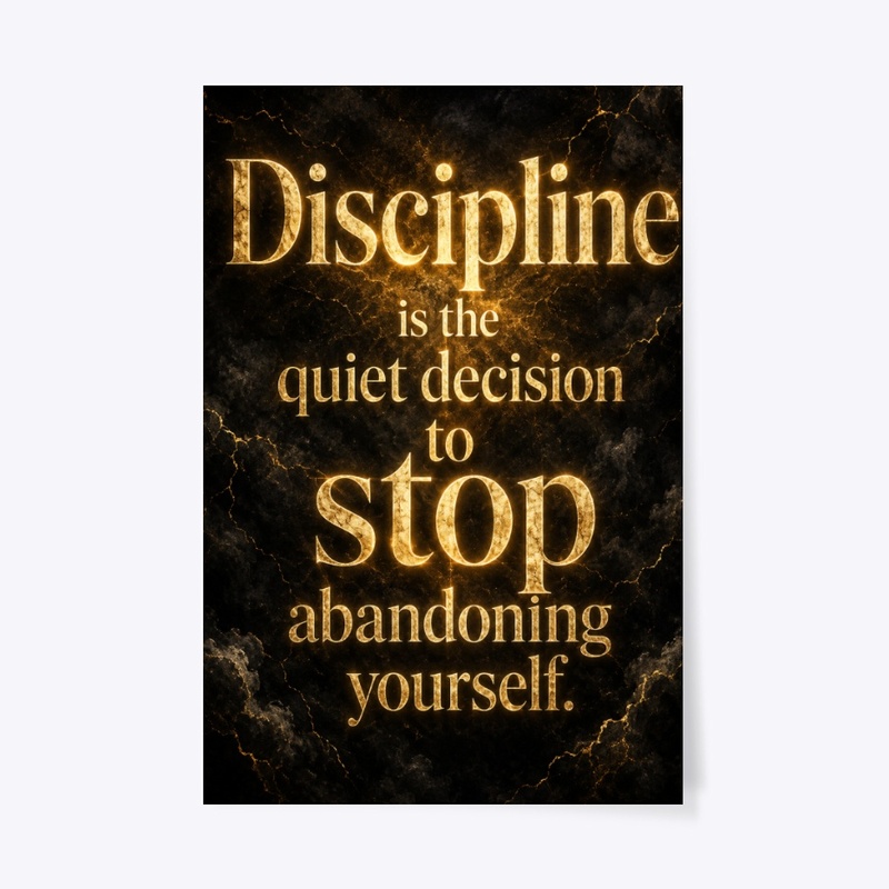 Discipline Decision Wall Art