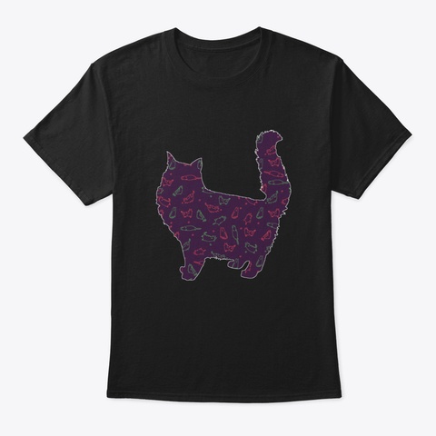 Cat 181 Black T-Shirt Front