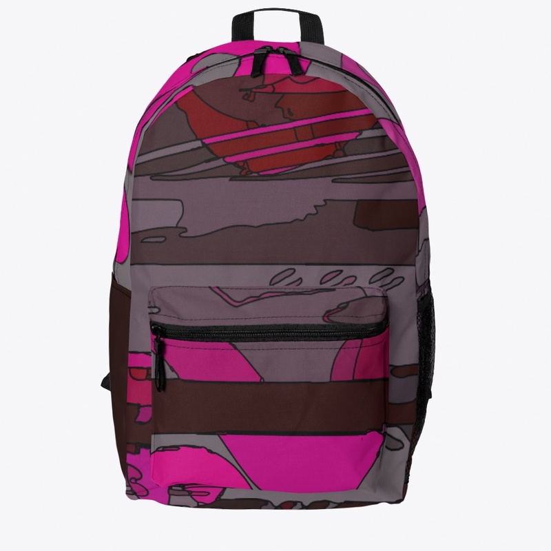 Pink Black Abstract Pattern