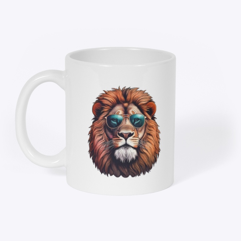 Cool Lion With Sunglasses Art