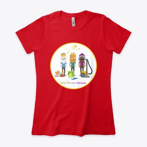 We Three Cleans Epiphany Christmas Shirt Red T-Shirt Front