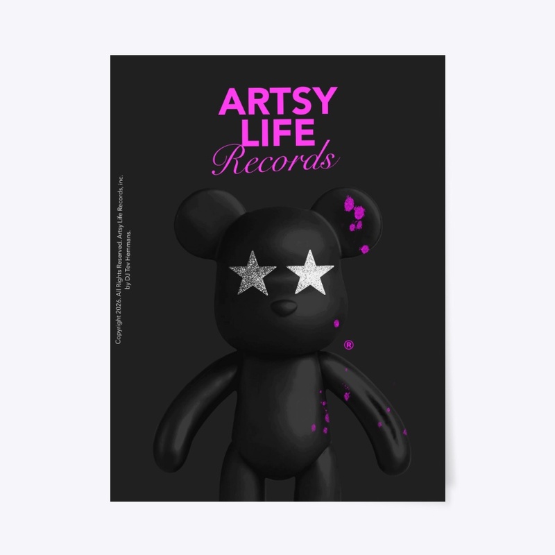 Artsy Life Records Star Bear Art Print