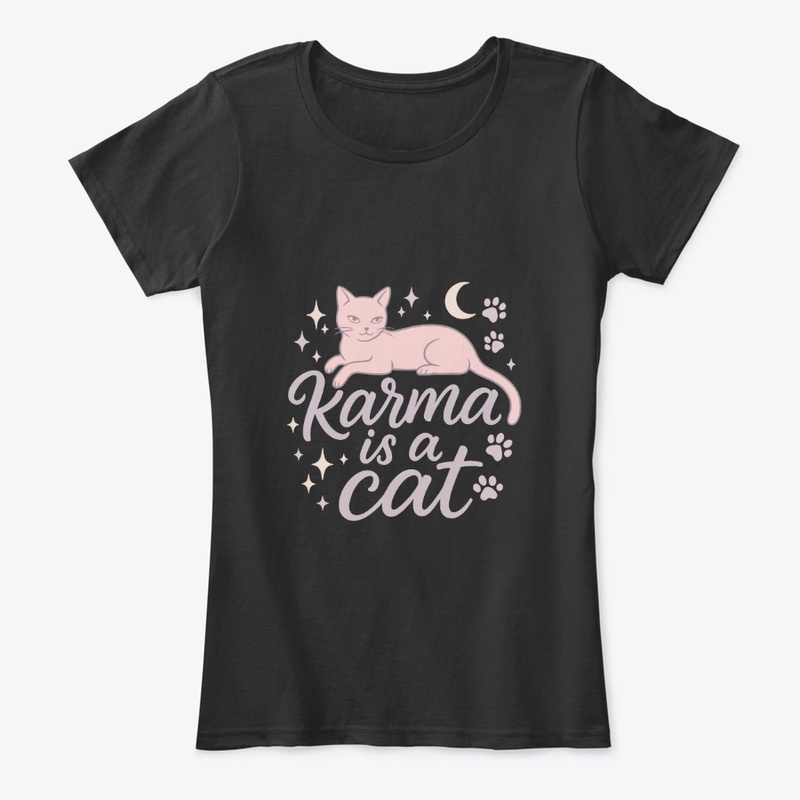 Karma Is a Cat Pastel Art Gift