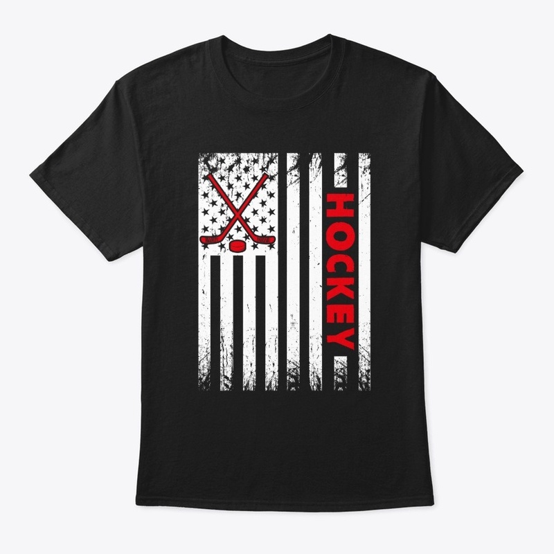 Hockey Stick American Flag USA Gifts
