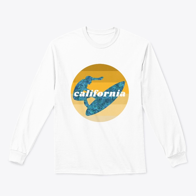 California Surfer Vintage Retro Style