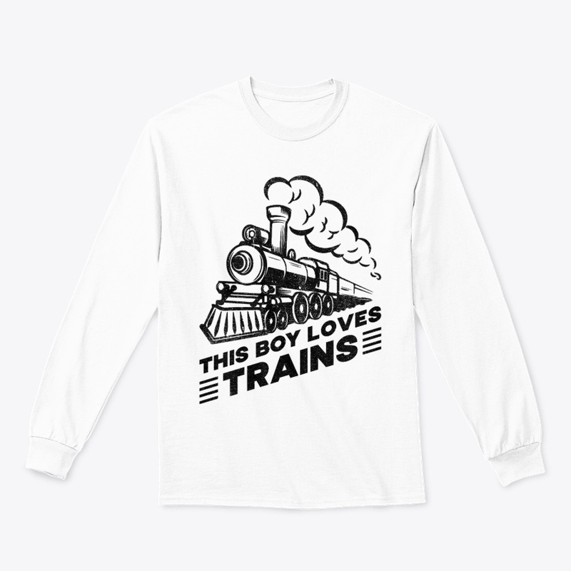 This Boy Loves Trains - Steam Locomotive
