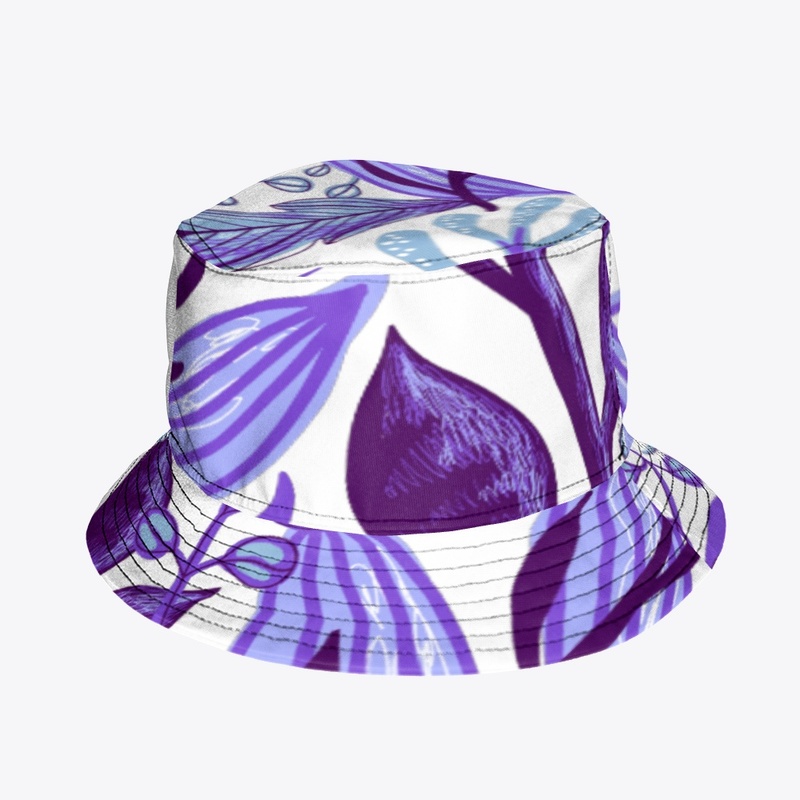 Purple Floral All Over Print 