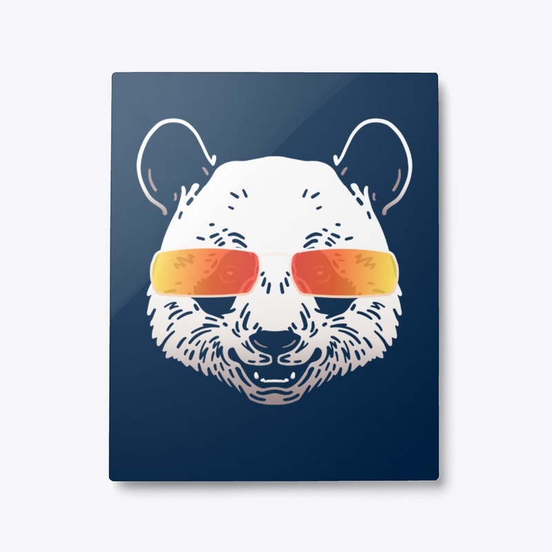 Cute Panda in Sunglasses (Colored+sg07)
