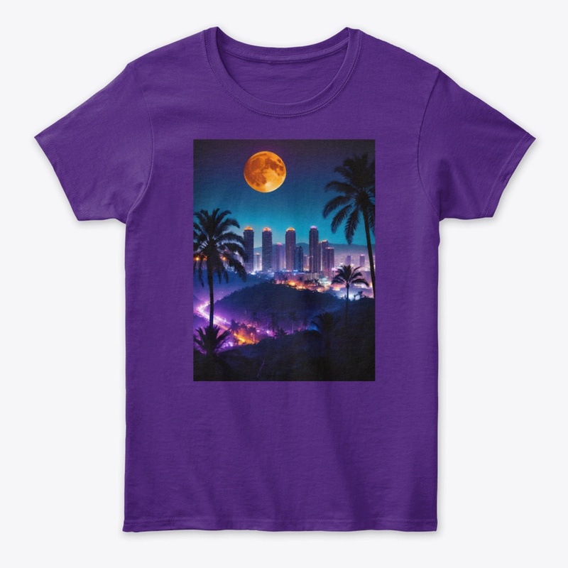 Vibrant city night 