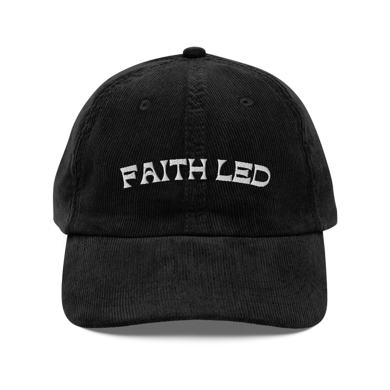 Faith Led Corduroy Hat