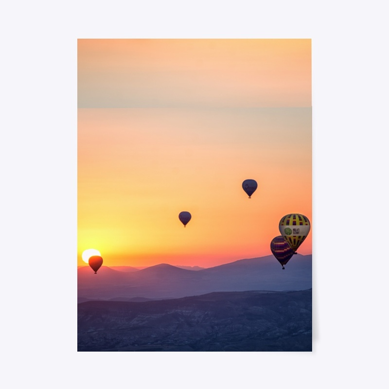 Balloons and Evening View 