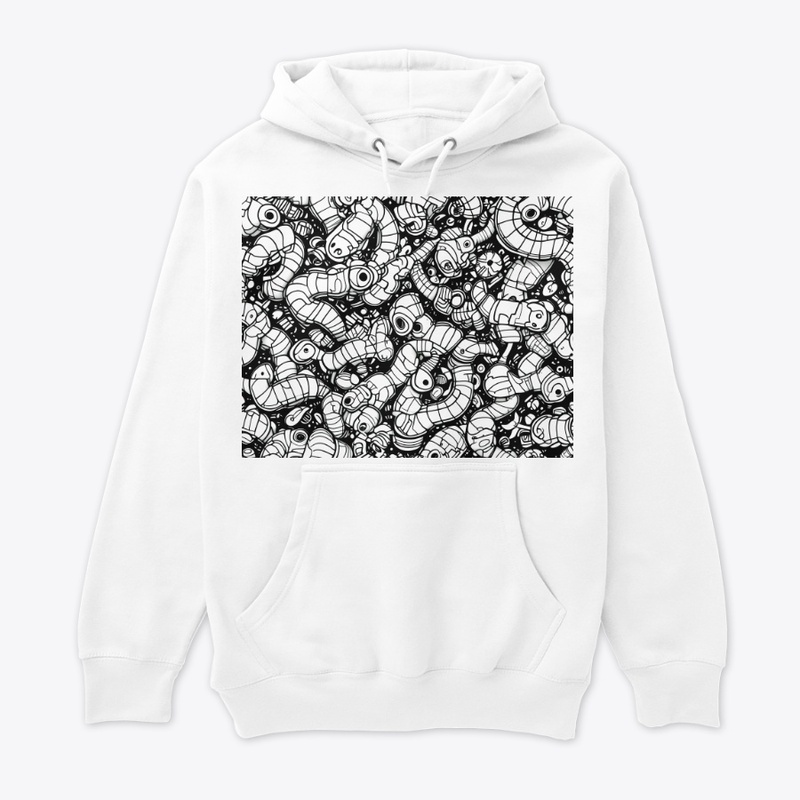 Black and Grey Snake Pattern