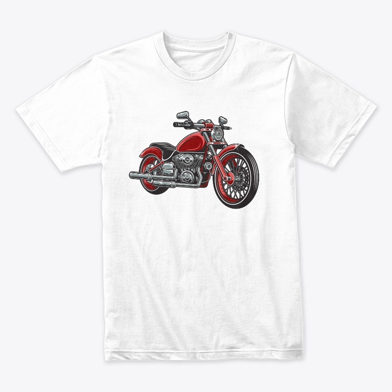  red color motorcycle isolated 