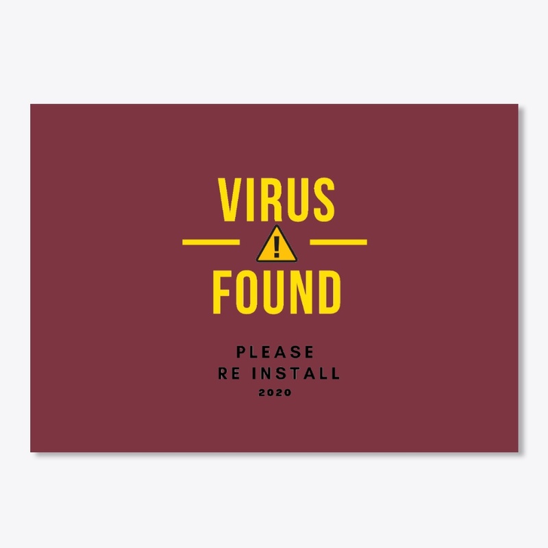 Virus Found Please Re Install 2020 - Blk
