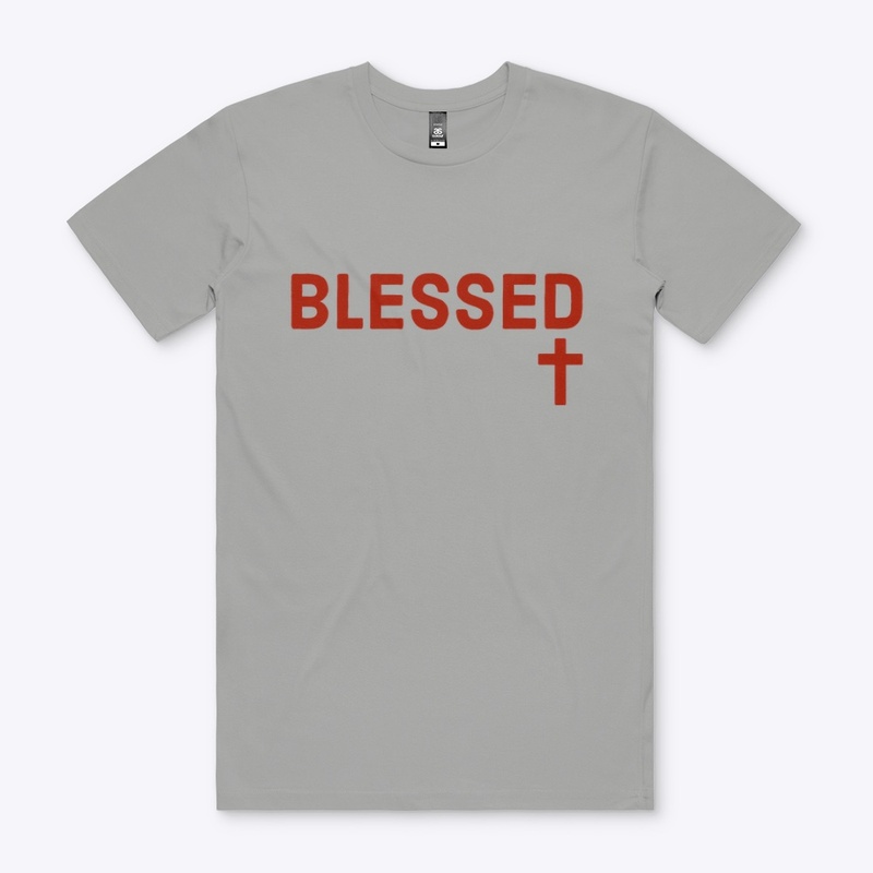 Blessed (across chest)