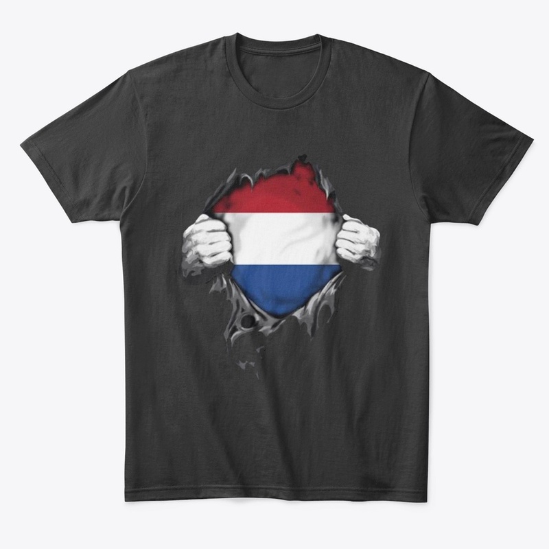 Dutch flag riped open