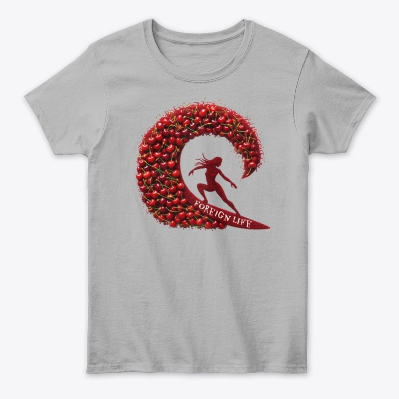 Foreign Life Apparel.  Cherry Wave 