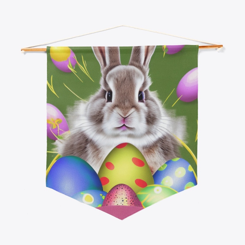 "Egg-Citing Easter Rabbit Print"