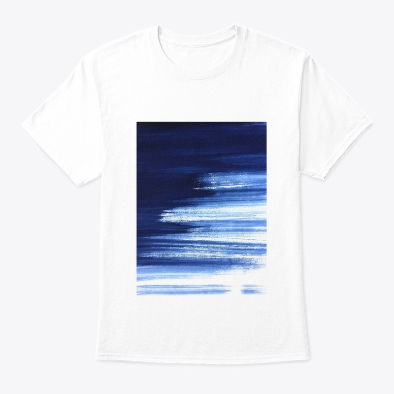 Blue brush strokes