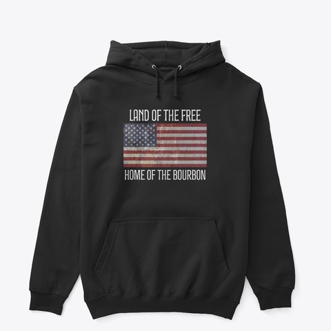 Home Of The Bourbon Black T-Shirt Front