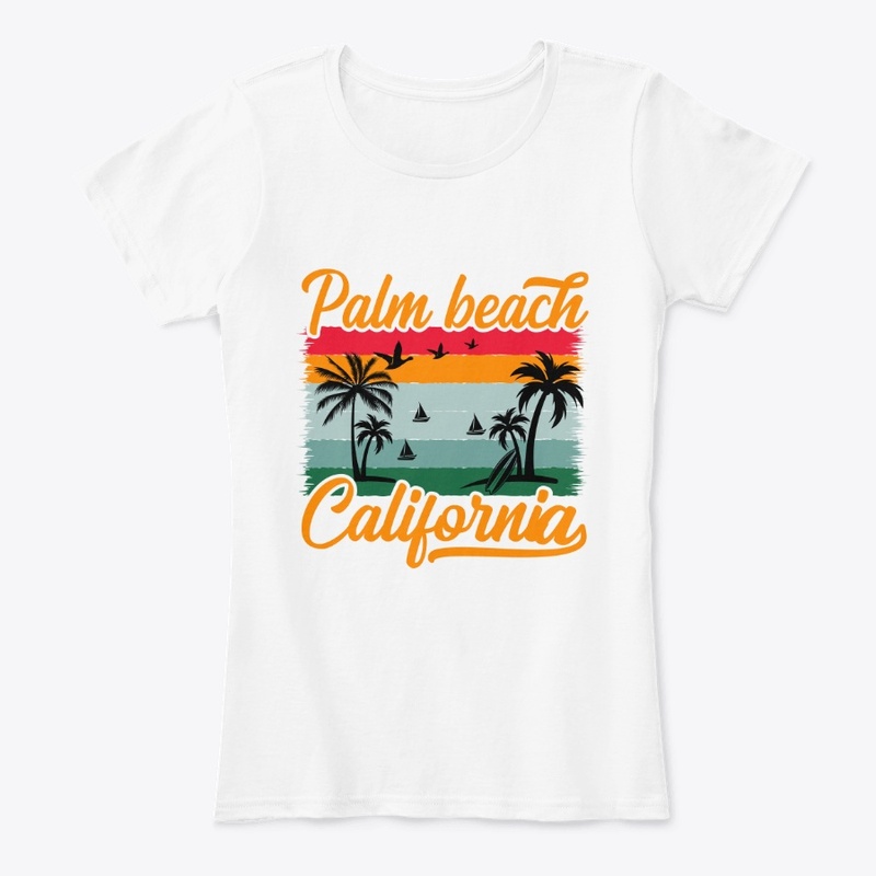 Palm Beach California  Summer T Shirt 
