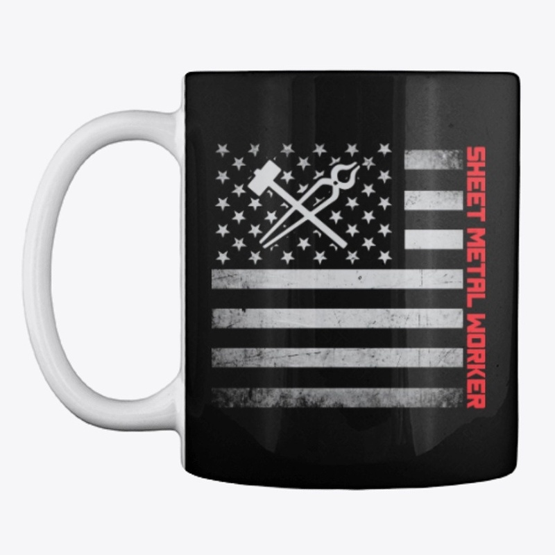 Sheet Metal Worker US Flag