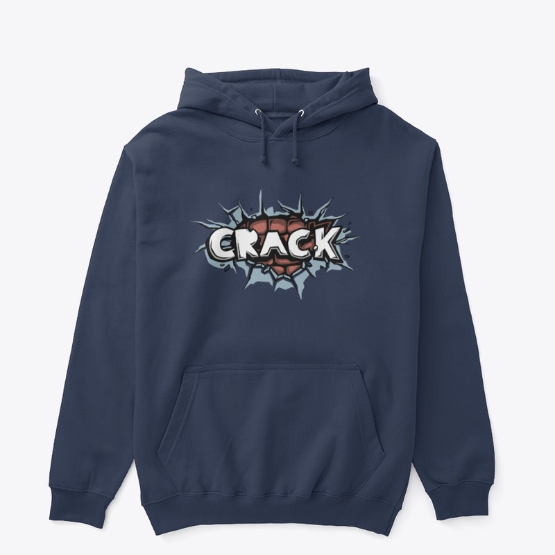 Crack typography Graphic t shirt 