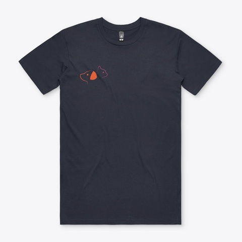 Cat And Dog Pet Lover Navy Kaos Front