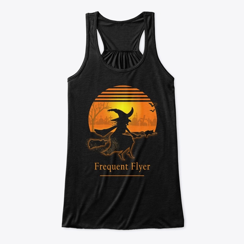 Halloween Funny Witch Black Cat Party T