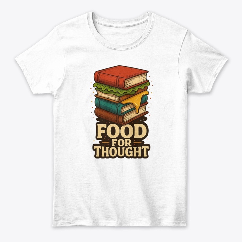 Book Burger Print - Food for Thought 