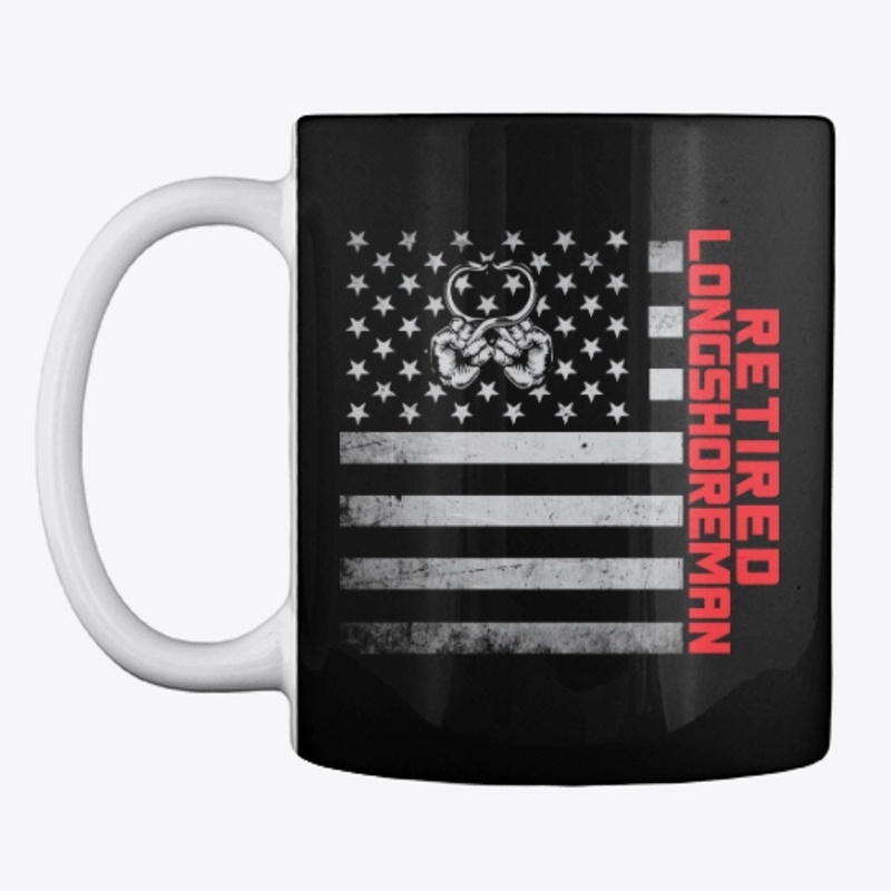 Retired Longshoreman US Flag Mask