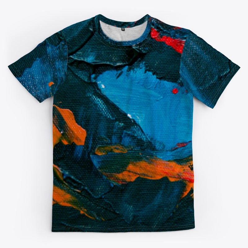 Oceanic Sunset Abstract Design