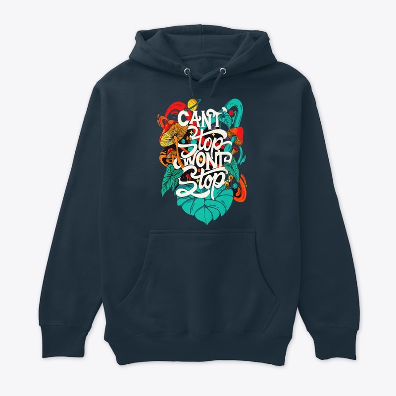 can't stop won't stop t shirt design