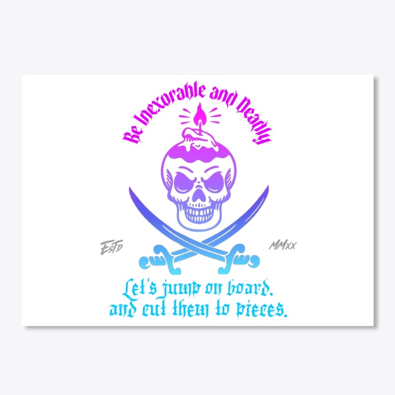 deadly skull and bones.