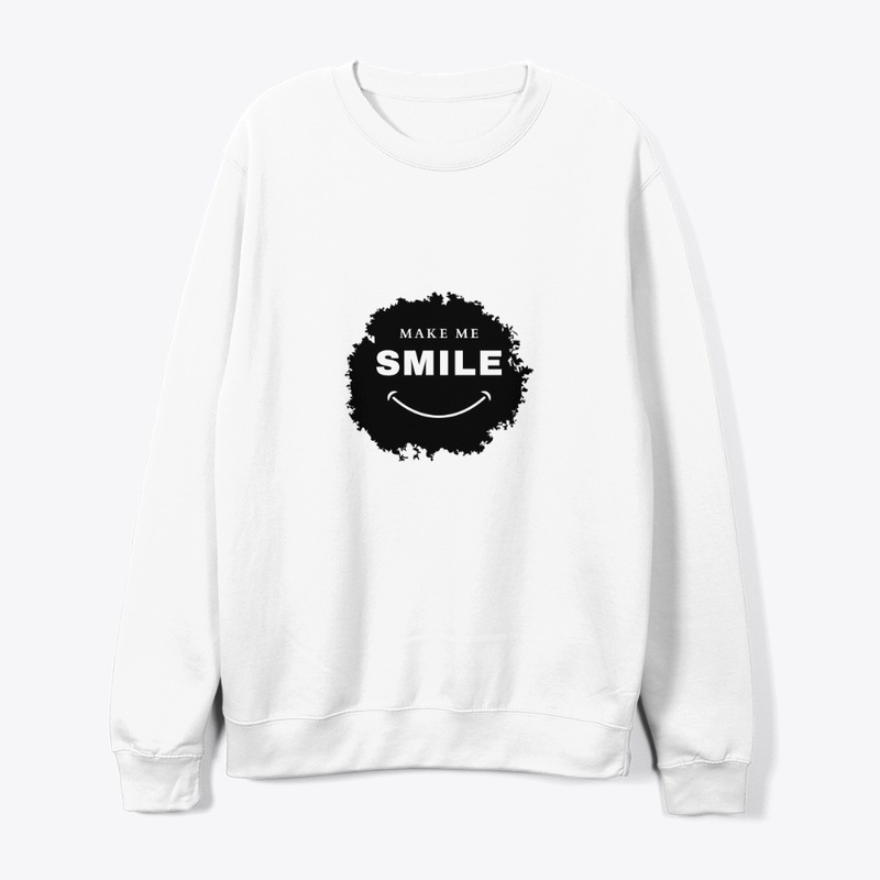 Black Simple Make Me Smile T Shirt