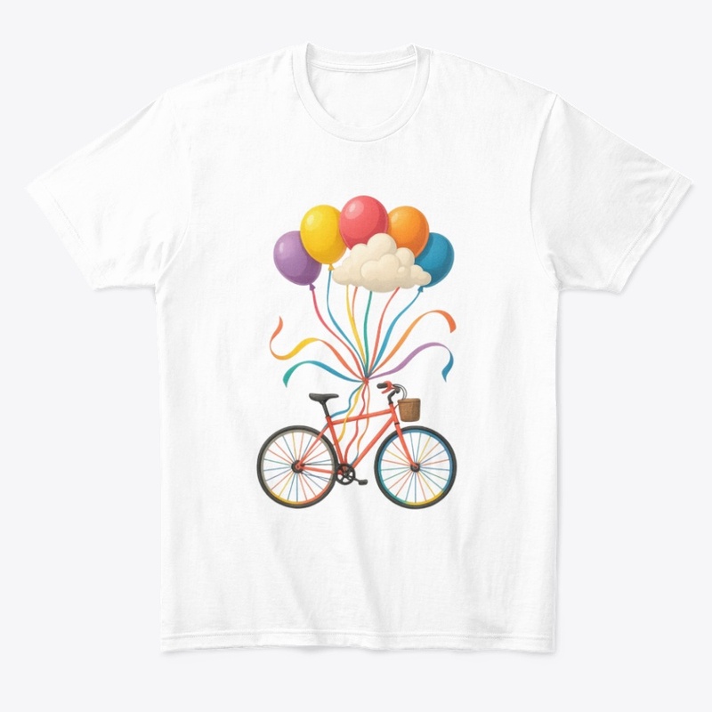 "Up & Away" – Bicycle Balloon Print