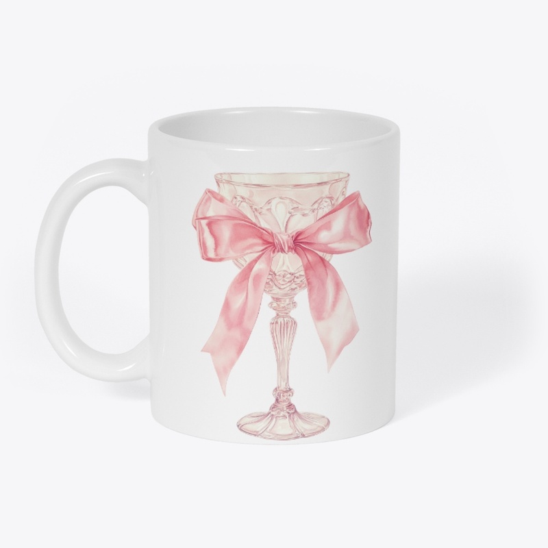 Pink Bow on the Goblet
