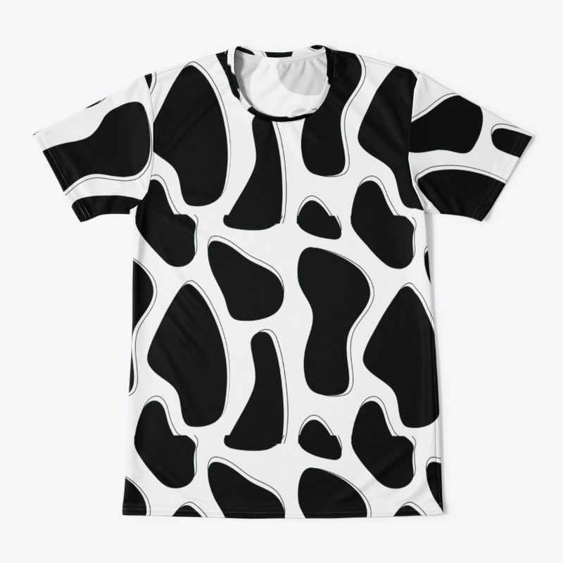 Black and Wite Abstract Team Jersery