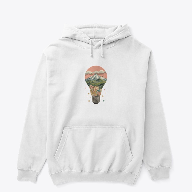 Surreal Mountain Landscape Lightbulb
