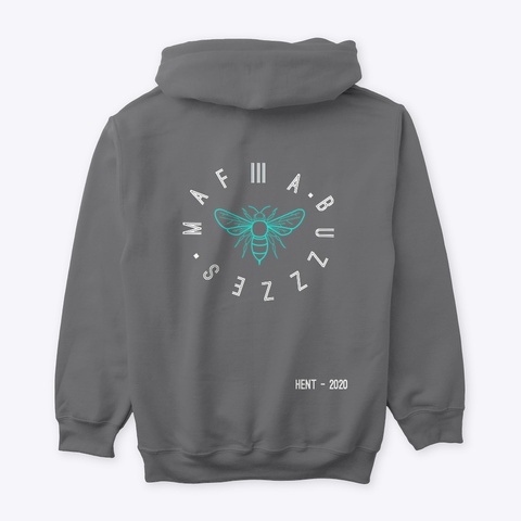 Buzzzzzes Grey Dark Heather Kaos Back